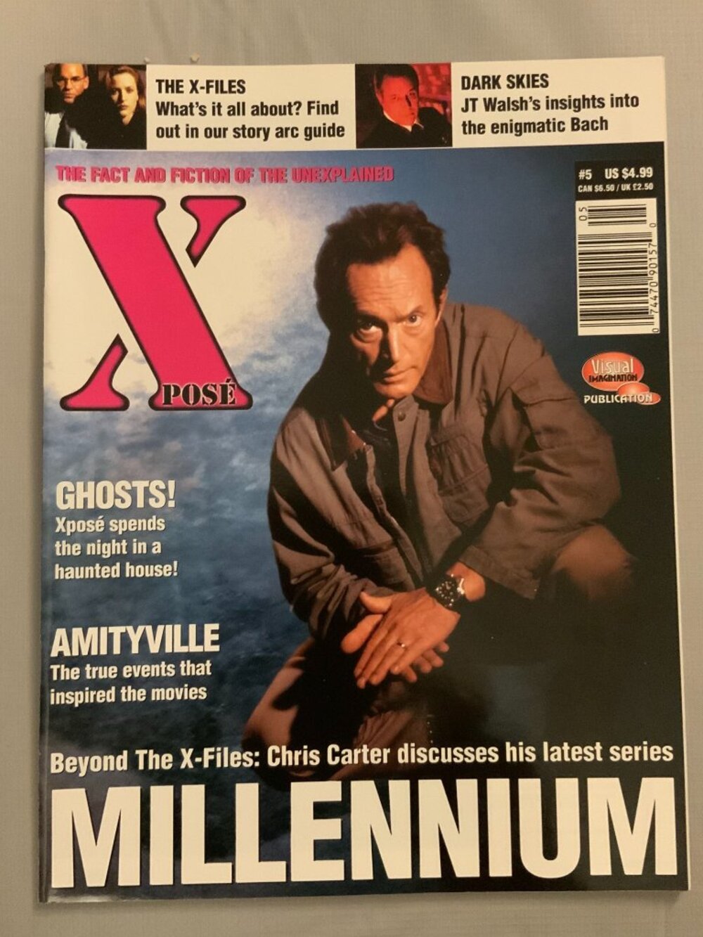XPOSE Magazine #5 Like New Millennium Chris Carter X-Files Lance Henriksen 1997